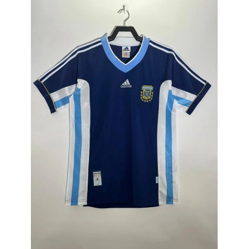 1998 Retro Argentina Away Soccer Jersey