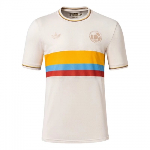 2024-25 Colombia Nation 100th Anniversary Fan Version Football Jersey
