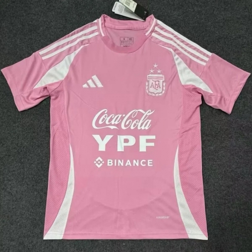 2025 Argentina Special Edition Pink Soccer Jersey