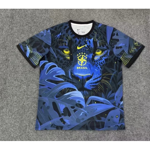 2025 Brazil Special Edition Blue Soccer Jersey