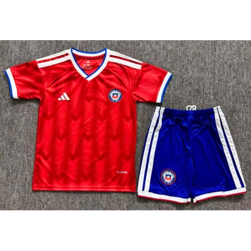 2026 Chile National Team Home Football Jersey Kids Size