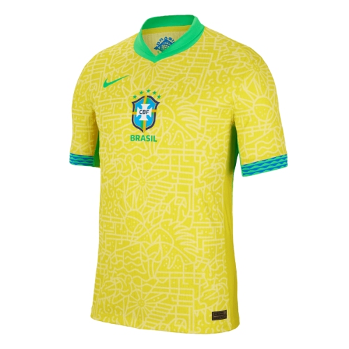 Brazil Home Authentic Soccer Jersey