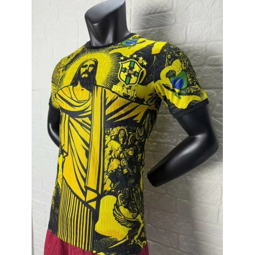 Brazil Yellow Special Edition Player Version Man Jersey