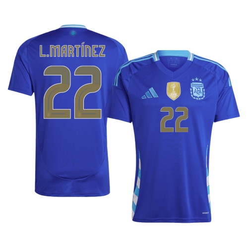 L.MART&Iacute;NEZ #22 Argentina Away Soccer Jersey