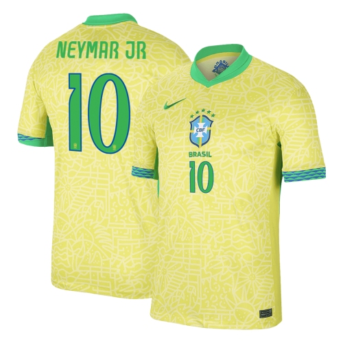 NEYMAR JR #10 Brazil Home Soccer Jersey