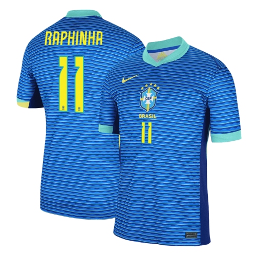 RAPHINHA #11 Brazil Away Soccer Jersey Copa America