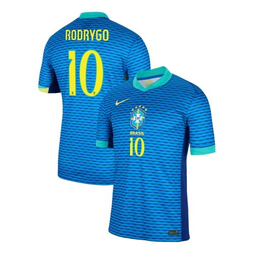 RODRYGO #10 Brazil Away Soccer Jersey Copa America