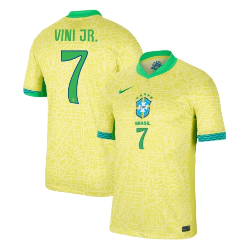 VINI JR. #7 Brazil Home Soccer Jersey Copa America