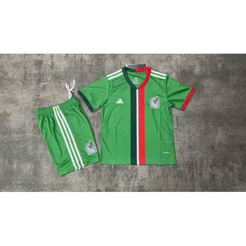 2025 Mexico National Team Home Football Shirt Kids Size