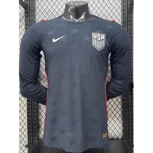 26/27 USA Away Player Version Long Sleeve Soccer Jersey