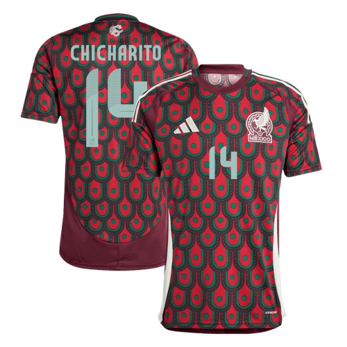Mexico CHICHARITO #14 Copa Am&eacute;rica Soccer Jersey Home Custom Shirt 2024