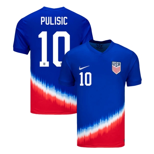 PULISIC #10 Authentic Soccer Jersey USA Nation Away Shirt 2024