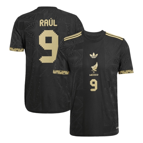 RA&Uacute;L #9 Mexico Third Away Authentic Soccer Jersey 2025-Gold Cup