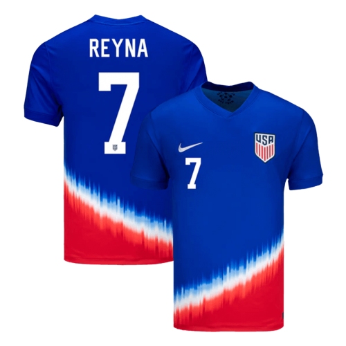 REYNA #7 USA Away Soccer Jersey Copa America