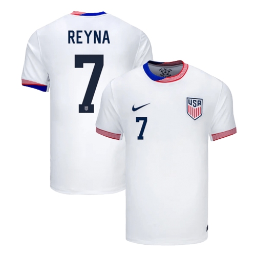 REYNA #7 USA Home Soccer Jersey Copa America