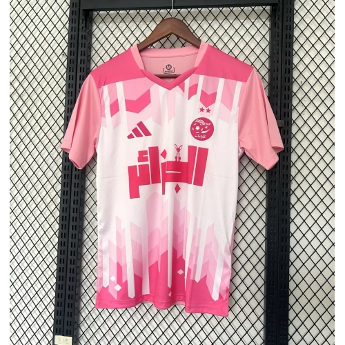 2025 Algeria National Team Special Edition Pink Football Shirt