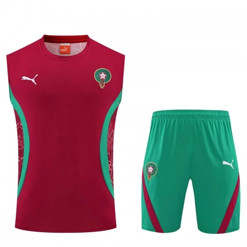 25/26 Morocco Red Training Shorts Suit