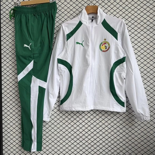 25/26 Senegal White Windbreaker Tracksuit
