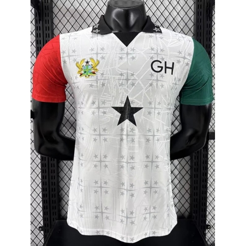 26/27 Ghana White Commemorative Edition Player Version Soccer Jersey