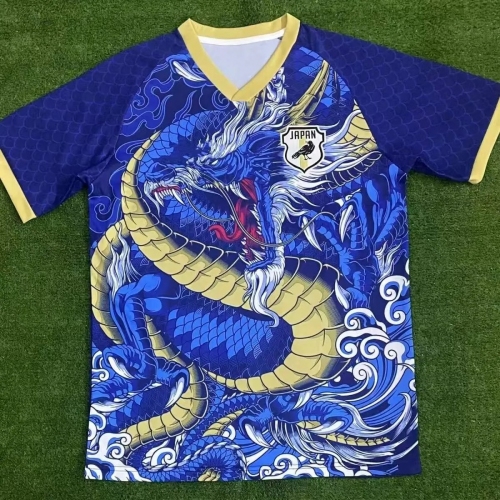 2024 Japan Dragon Pattern Special Edition Blue Football Jersey