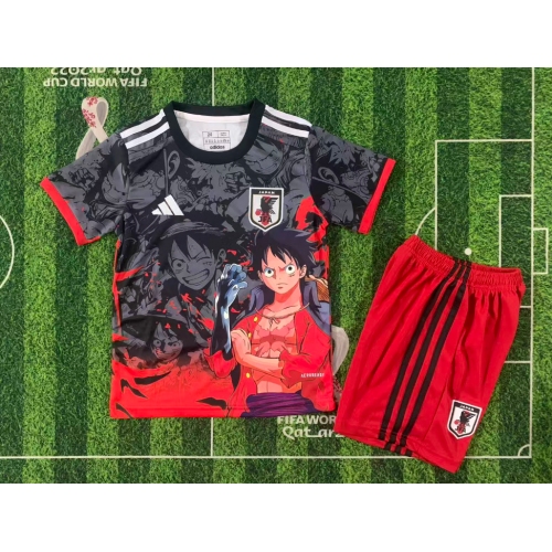 2025 Japan Special Edition Grayish Red Football Jersey Kids Size