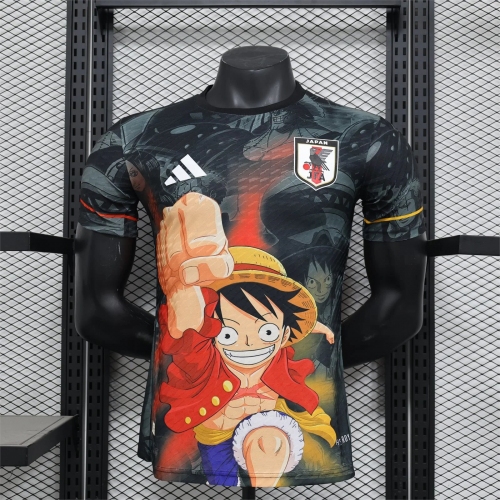 2025 Player Version Japan Special Edition One Piece Luffy Football Jersey