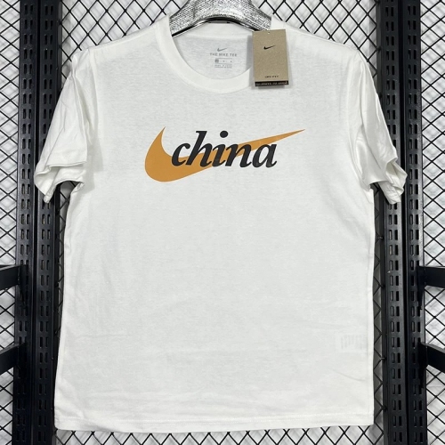 2025 T248 NK China White Pure Cotton T-shirt