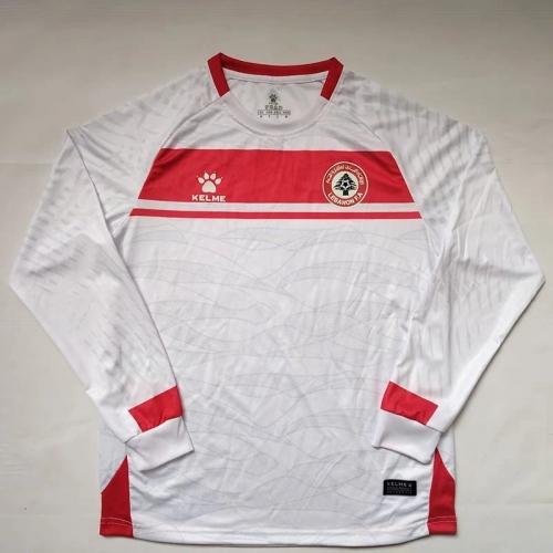 25/26 Lebanese White Long Sleeve Fans Soccer Jersey