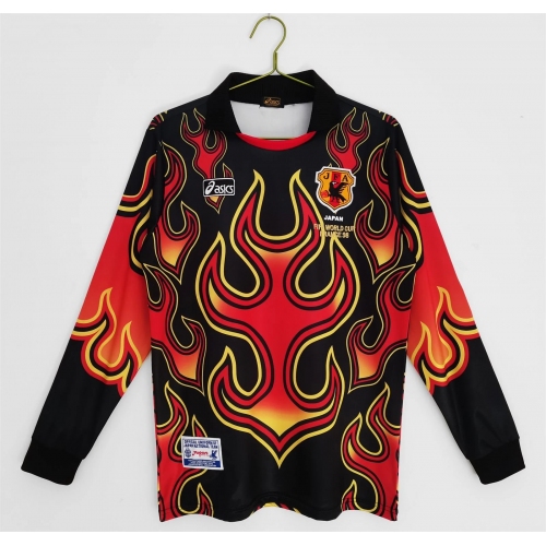 Japan Retro Home Goalkeeper Long Sleeve Jersey 1998