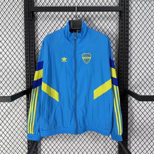 2025 Boca Juniors Windbreaker Blue Soccer Shirt