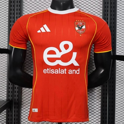 25/26 Al Ahly FC Home Player Version Soccer Jersey