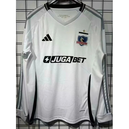 25/26 Colo-Colo Home Long Sleeve Fans Soccer Jersey
