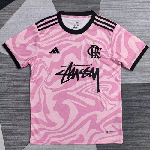25/26 Flamengo signature Edition Pink Fans Soccer Jersey