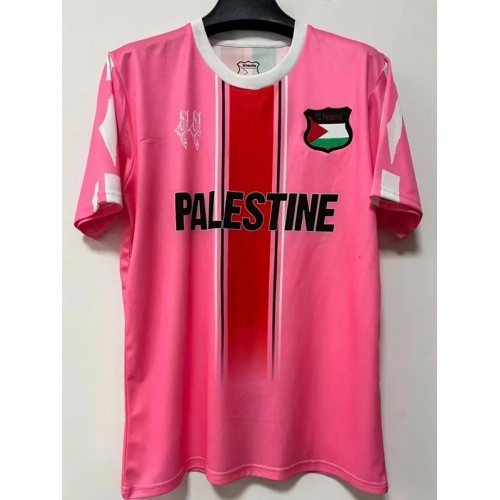 25/26 Palestine English Special Edition Pink Fans Soccer Jersey