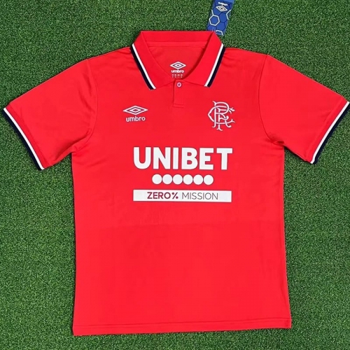 25/26 Rangers Red Fans Soccer Jersey