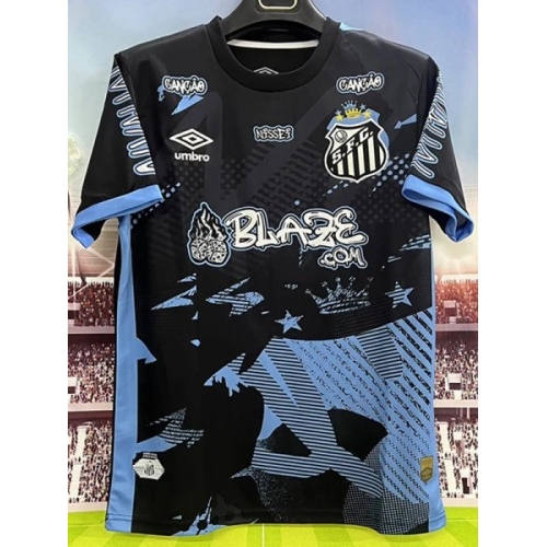 25/26 Santos FC Special Edition Black &Blue Fans Soccer Jersey