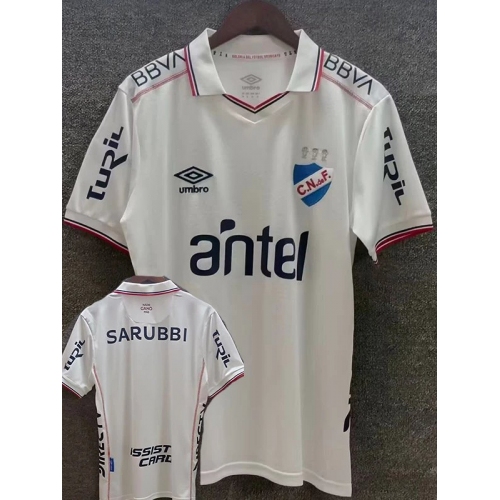 26/27 Club Nacional Home Fans Soccer Jersey(Print all sponsors、全广告)