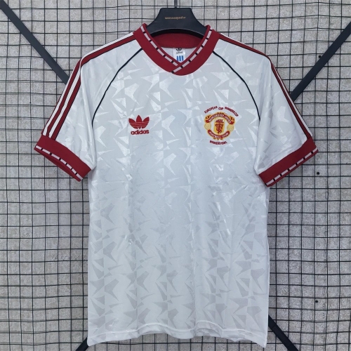 1990/1991 Retro Manchester United Away Football Shirt