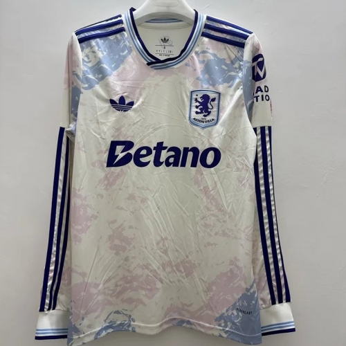 25/26 Aston Villa Third Long Sleeve Fans Soccer Jersey