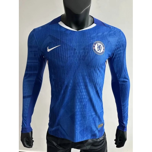 25/26 CHE Home Long Sleeve Player Version Soccer Jersey