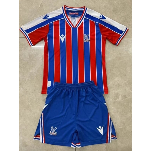 25/26 Crystal Palace Home Kids Soccer Jersey
