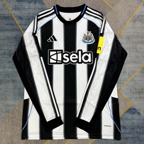 25/26 Newcastle Home Long Sleeve Soccer Jersey