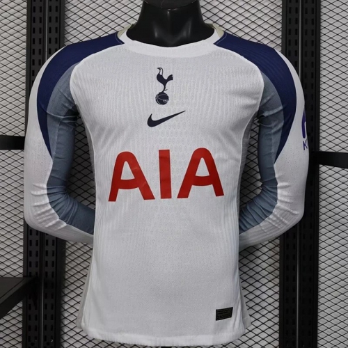 25/26 TOT Home Player Version Long Sleeve Soccer Jersey(Advertisement)