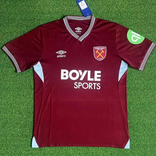 25/26 West Ham Home Fans Soccer Jersey