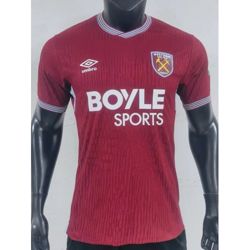 25/26 West Ham Home Player Version Soccer Jersey