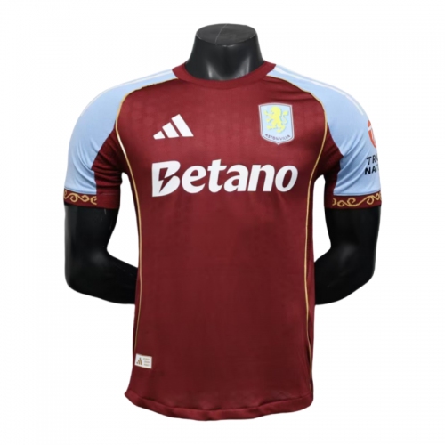 Aston Villa Home Football Jersey 2025-26 Player version