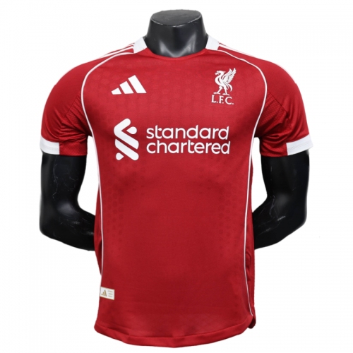 Liverpool Home Shirt Men's Football Jersey Player Version 25-26
