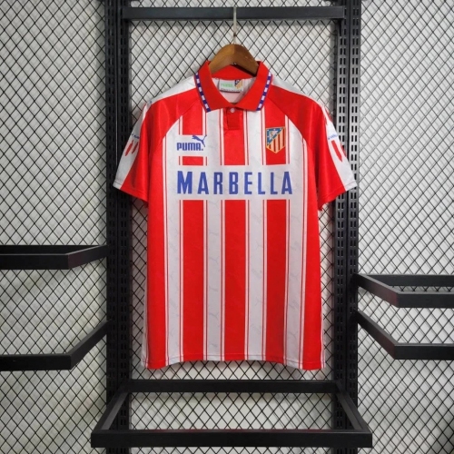 1994/1995 Retro Atletico Madrid Home Soccer Jersey