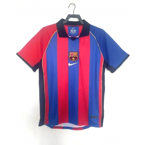 2001/2002 Retro Barcelona Home Football Shirt