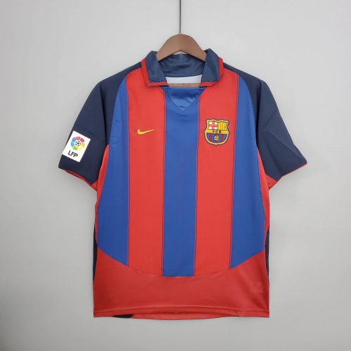 2003/2004 Retro Barcelona Home Football Shirt